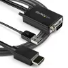 StarTech.com 2m VGA į HDMI keitiklio laidas su USB garso palaikymu ir maitinimu – analoginis-skaitmeninis vaizdo adapterio laidas, skirtas VGA kompiuteriui prijungti prie HDMI ekrano – 1080p vyriškas-į-vyrišką monitoriaus laidas