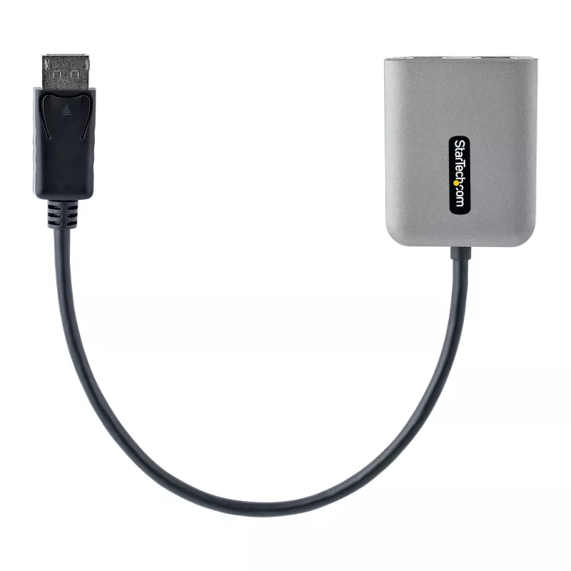 StarTech.com DP į Dual HDMI MST HUB - Dvigubas HDMI 4K 60Hz - DisplayPort kelių monitorių adapteris su 30 cm kabeliu - DP 1.4 kelių srautų transporto šakotuvas, DSC | HBR3 - DP į HDMI skirstytuvas