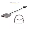 StarTech.com DP į Dual HDMI MST HUB - Dvigubas HDMI 4K 60Hz - DisplayPort kelių monitorių adapteris su 30 cm kabeliu - DP 1.4 kelių srautų transporto šakotuvas, DSC | HBR3 - DP į HDMI skirstytuvas