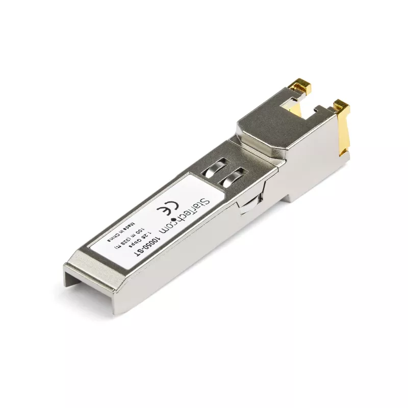 StarTech.com Extreme Networks 10050 suderinamas SFP modulis - 1000BASE-T - SFP į RJ45 Cat6/Cat5e - 1GE Gigabit Ethernet SFP - RJ-45 100 m