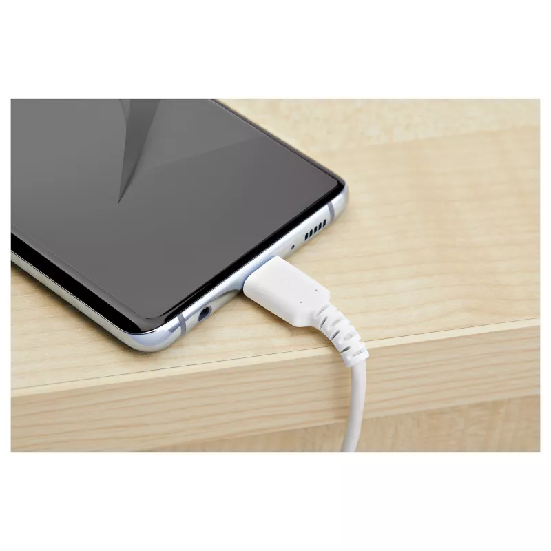 StarTech.com 2m USB A į USB C įkrovimo laidas – patvarus greitas įkrovimas ir sinchronizavimas USB 2.0 į USB Type C duomenų laidas – tvirtas TPE apvalkalas, aramido pluoštas, M/M, 3A, baltas – Samsung S10, iPad Pro, Pixel