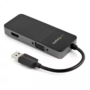 StarTech.com USB 3.0 į HDMI ir VGA adapteris – 4K/1080p USB Type-A dviejų monitorių kelių prievadų adapteris – išorinė vaizdo plokštė keliems ekranams
