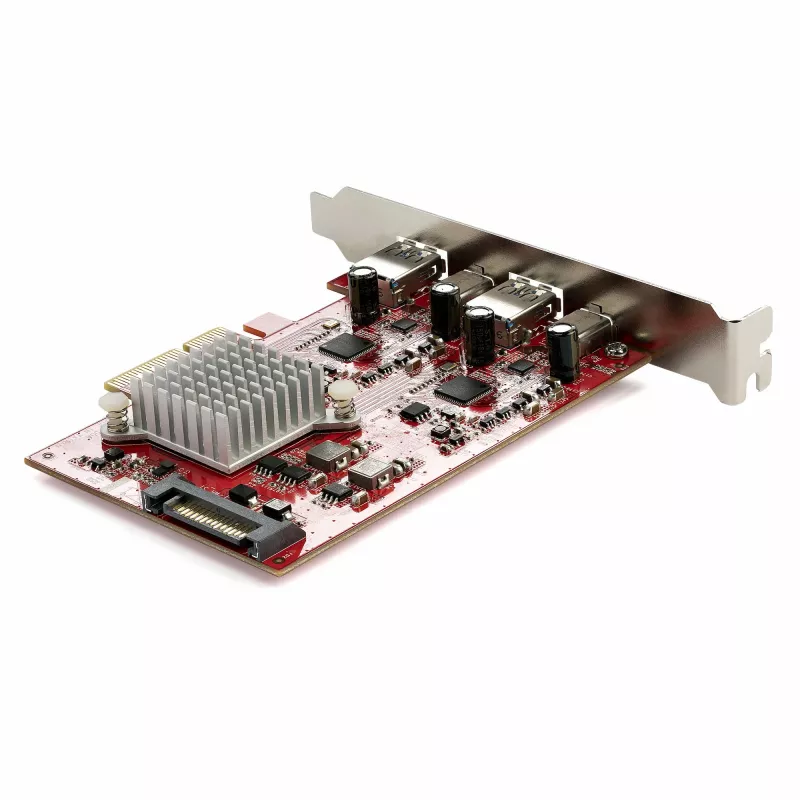 StarTech.com 4 prievadų USB PCIe kortelė - 10Gbps USB PCI Express plėtinio kortelė su 2 valdikliais - 2x USB-C ir 2x USB-A prievadai (USB 3.2/3.1 Gen 2) - USB/USB-C PCI-e kortelė - pilnas profilis