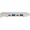 StarTech.com 4 prievadų USB PCIe kortelė - 10Gbps USB PCI Express plėtinio kortelė su 2 valdikliais - 2x USB-C ir 2x USB-A prievadai (USB 3.2/3.1 Gen 2) - USB/USB-C PCI-e kortelė - pilnas profilis