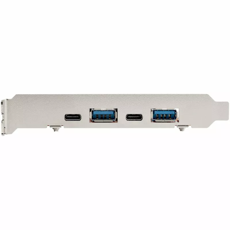 StarTech.com 4 prievadų USB PCIe kortelė - 10Gbps USB PCI Express plėtinio kortelė su 2 valdikliais - 2x USB-C ir 2x USB-A prievadai (USB 3.2/3.1 Gen 2) - USB/USB-C PCI-e kortelė - pilnas profilis