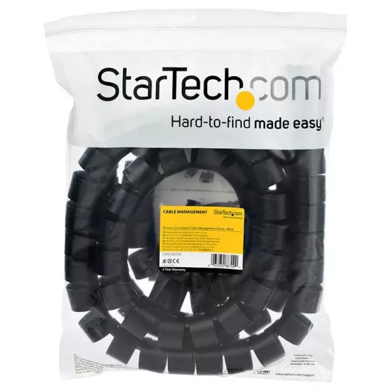 StarTech.com 2.5 m (8.2 ft.) kabelių valdymo spiralinė rankovė - 45 mm skersmuo