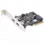 „StarTech.com“ 2 prievadų USB PCIe kortelė su 10 Gbps/prievadui – USB 3.2 Gen 2 Type-A PCI Express 3.0 x2 valdiklio plėtimosi kortelė – pilnas/žemas profilis – „Windows“ ir „Linux“