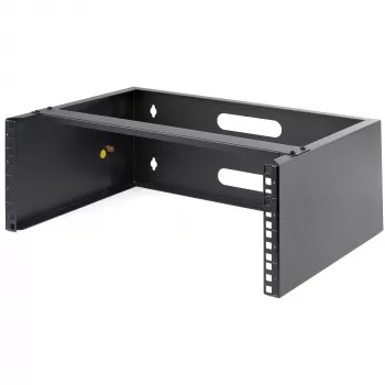 StarTech.com 4U sieninis tinklo stovas – 14 colių gylio (žemo profilio) – 19 colių pataisų skydelio laikiklis sekliems serveriams ir IT įrangai, tinklo jungikliams – 20 kg talpa, juodas
