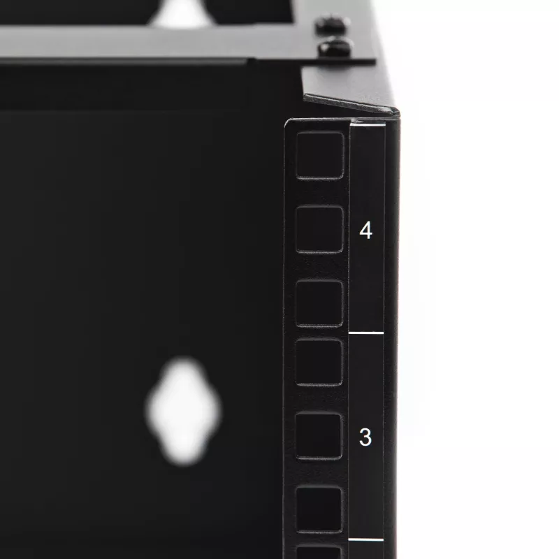 StarTech.com 4U sieninis tinklo stovas – 14 colių gylio (žemo profilio) – 19 colių pataisų skydelio laikiklis sekliems serveriams ir IT įrangai, tinklo jungikliams – 20 kg talpa, juodas
