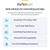 StarTech.com 4U sieninis tinklo stovas – 14 colių gylio (žemo profilio) – 19 colių pataisų skydelio laikiklis sekliems serveriams ir IT įrangai, tinklo jungikliams – 20 kg talpa, juodas