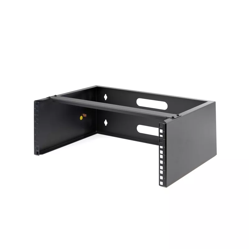 StarTech.com 4U sieninis tinklo stovas – 14 colių gylio (žemo profilio) – 19 colių pataisų skydelio laikiklis sekliems serveriams ir IT įrangai, tinklo jungikliams – 20 kg talpa, juodas