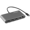 StarTech.com Dvigubo monitoriaus Thunderbolt mini dokas, 4K 60Hz HDMI, belaidis centras, skirtas Windows ir Mac, Gigabit Ethernet, 1 x USB 5Gbps ir 1x USB 2.0, 28 cm laidas