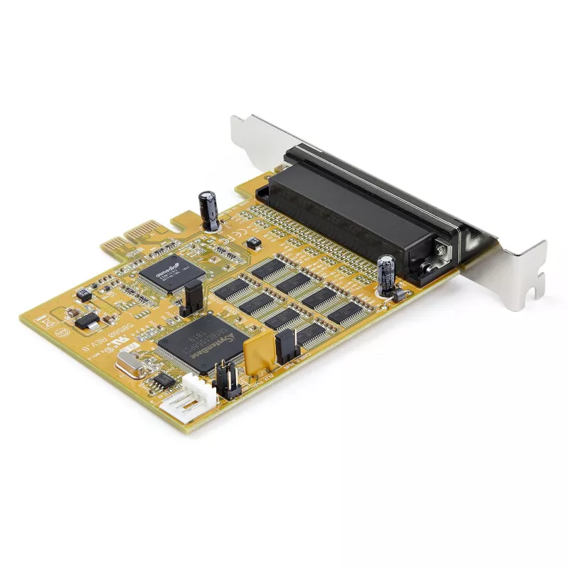StarTech.com 8 prievadų PCI Express RS232 nuosekliojo prievado adapterio kortelė, PCIe RS232, 16C1050 UART, kelių prievadų DB9 valdiklio/plėtinio kortelė, 15kV ESD apsauga, tik Windows - TAA