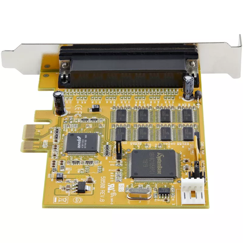 StarTech.com 8 prievadų PCI Express RS232 nuosekliojo prievado adapterio kortelė, PCIe RS232, 16C1050 UART, kelių prievadų DB9 valdiklio/plėtinio kortelė, 15kV ESD apsauga, tik Windows - TAA