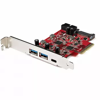 „StarTech.com“ 5 prievadų USB PCIe kortelė – 10 Gbps USB 3.1 Gen 2 PCIe kortelė su 1x USB-C ir 2x USB-A bei 1x 2 prievadų IDC (vidinė 5 Gbps USB antraštės plėtinys) – USB C PCI Express valdiklio kortelė