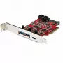 „StarTech.com“ 5 prievadų USB PCIe kortelė – 10 Gbps USB 3.1 Gen 2 PCIe kortelė su 1x USB-C ir 2x USB-A bei 1x 2 prievadų IDC (vidinė 5 Gbps USB antraštės plėtinys) – USB C PCI Express valdiklio kortelė