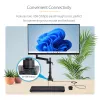 StarTech.com ARMPIVOT2USB3 laikiklis monitoriui ant stalo su 2 USB 3.0 prievadais, pilnas judesys, iki 34 colių (8 kg), VESA, spaustuvinis/įleidžiamas montavimas, mechaninė spyruoklė