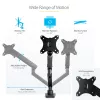 StarTech.com Vieno monitoriaus laikiklis ant stalo su 2x USB 3.0 prievadais, pilnas judesys, iki 34 colių (8 kg), VESA, spaustuvinis/įleidžiamas tvirtinimas, mechaninė spyruoklė