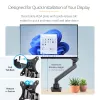 StarTech.com Vieno monitoriaus laikiklis ant stalo su 2x USB 3.0 prievadais, pilnas judesys, iki 34 colių (8 kg), VESA, spaustuvinis/įleidžiamas tvirtinimas, mechaninė spyruoklė