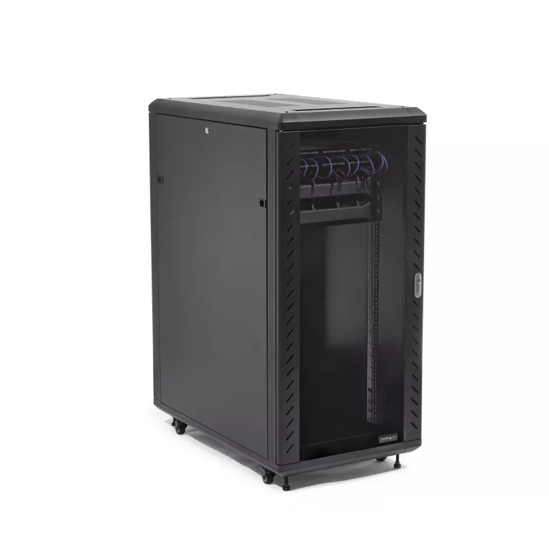 StarTech.com 32U serverio stovas su reguliuojamais bėgiais, užrakinamas 19 inch spintelė IT ir AV įrangai