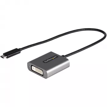 StarTech.com USB-C į DVI adapteris – 1920x1200p USB-C į DVI-D adapteris – USB Type C į DVI monitorių – vaizdo keitiklis – suderinamas su Thunderbolt 3 – 12 colių ilgio kabelis – atnaujinta CDP2DVI versija
