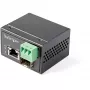 StarTech.com PoE+ pramoninis šviesolaidžio į Ethernet medijos keitiklis 30W - SFP į RJ45 - vienmodis/daugiamodis šviesolaidis į varinį Gigabit Ethernet - mini/kompaktiškas dydis - IP-30 / -40 iki +75°C