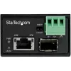 StarTech.com PoE+ pramoninis šviesolaidžio į Ethernet medijos keitiklis 30W - SFP į RJ45 - vienmodis/daugiamodis šviesolaidis į varinį Gigabit Ethernet - mini/kompaktiškas dydis - IP-30 / -40 iki +75°C