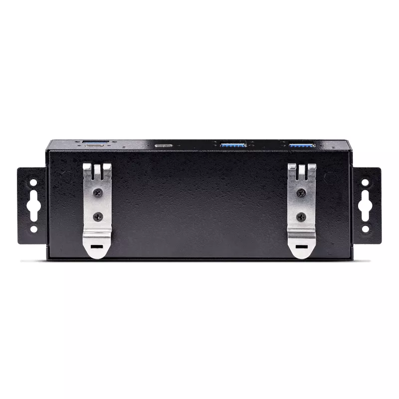 StarTech.com 7 prievadų pramoninis USB 10Gbps šakotuvas su maitinimo adapteriu, metalinis, montuojamas, 5x USB-A ir 2x USB-C išvesties prievadai, ESD apsauga, maitinamas USB šakotuvas, TAA