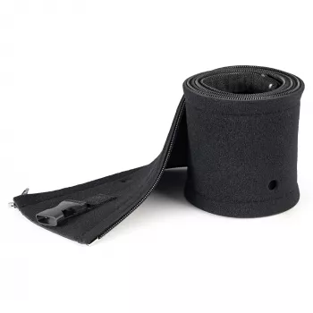 StarTech.com 40 colių (1 m) neopreninis kabelių valdymo rankovė su užtrauktuku ir sagtimi – 1,2 colio (3 cm) skersmuo – kompiuterio/maitinimo/tinklo/AV laidų gaubtas/tvarkyklė – lanksti kabelių organizavimo juosta – juoda