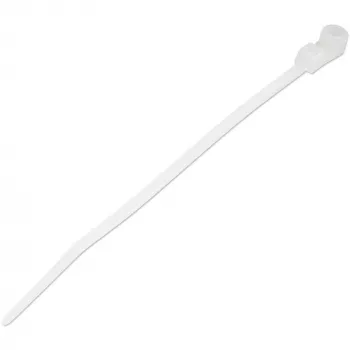 StarTech.com 4 colių (10 cm) kabelių raiščiai su tvirtinimo anga - 1/16 colio (2 mm) pločio, 7/8 colio (24 mm) ryšulio skersmuo, 18 svarų (8 kg) tempimo stiprumas, Nylon 66, savaime fiksuojantys, su varžto anga, UL sertifikuoti, 100 vnt.