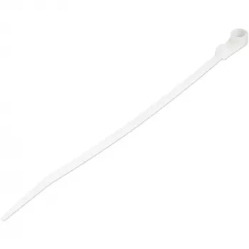 StarTech.com 6 colių (15 cm) kabelių raiščiai su tvirtinimo anga – 1/8 colio (3 mm) pločio, 1-1/2 colio (40 mm) ryšulio skersmuo, 40 svarų (18 kg) tempimo stiprumas, nailonas 66, savaime užsifiksuojantys raiščiai su varžto anga, UL sertifikuota, 100 vnt. 