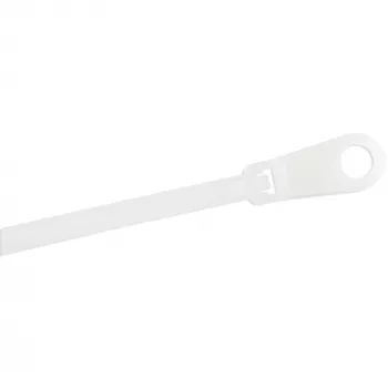 StarTech.com 6 colių (15 cm) kabelių raiščiai su tvirtinimo anga – 1/8 colio (3 mm) pločio, 1-1/2 colio (40 mm) ryšulio skersmuo, 40 svarų (18 kg) tempimo stiprumas, nailonas 66, savaime užsifiksuojantys raiščiai su varžto anga, UL sertifikuota, 100 vnt. 