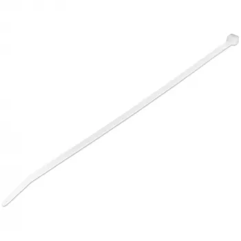 StarTech.com 10 colių (25 cm) kabelių raiščiai - 1/8 colio (4 mm) pločio, 2-5/8 colio (68 mm) ryšulio skersmuo, 50 svarų (22 kg) atsparumas tempimui, nailoniniai savaime užsifiksuojantys užtrauktukai su lenktu galu - 94V-2/UL sertifikuoti, 100 vnt. pakuot