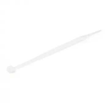 StarTech.com 4 colių (10 cm) kabelių raiščiai - 1/16 colio (2 mm) pločio, 7/8 colio (22 mm) ryšulio skersmuo, 18 svarų (8 kg) tempimo stiprumas, nailoniniai savaime užsifiksuojantys raiščiai su lenktu galu - 94V-2/UL sertifikuoti, 100 vnt. pakuotė - balti