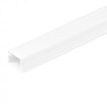 StarTech.com Kabelių valdymo kanalas su lipnia juosta ir dangteliu, 19 mm x 13 mm, 1,8 m, PVC, baltas