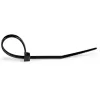 StarTech.com 1000 vnt. 6 colių (15 cm) kabelių raiščiai - 1/8 colio (3,6 mm) pločio, 1-3/8 colio (39 mm) ryšulio skersmuo, 40 svarų (18 kg) tempimo stiprumas, nailoniniai savaime užsifiksuojantys raiščiai su lenktu galu, UL sertifikuoti, juodi - TAA