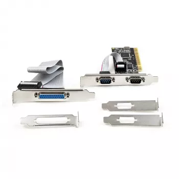 StarTech.com PCI kombinuota kortelė su dviem RS232 nuosekliaisiais prievadais (DB9) ir vienu lygiagrečiuoju LPT prievadu (DB25) – PCI adapterio kortelė, PCI išplėtimo kortelės valdiklis, PCI spausdintuvo kortelė
