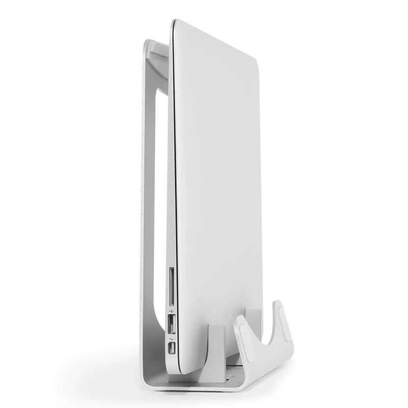 StarTech.com Laptop Stovas – 2-in-1 sulankstomas arba vertikalus stovas nešiojamam kompiuteriui – idealus Ultrabooks ir MacBook Pro/Air – ergonomiškas kampinis laikiklis biuro stalui – sidabrinis, aliuminis