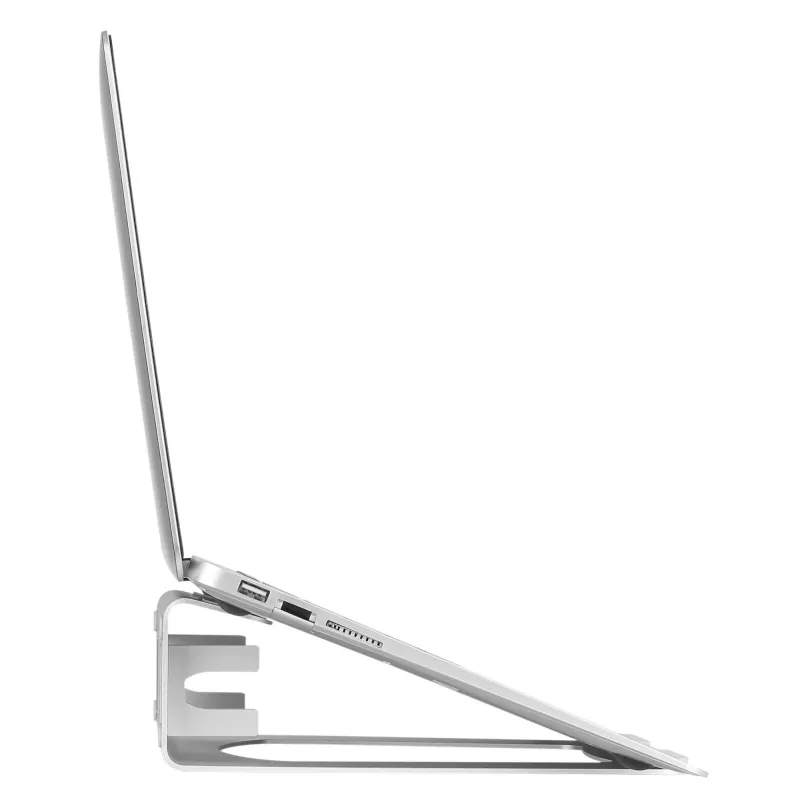 StarTech.com Laptop Stovas – 2-in-1 sulankstomas arba vertikalus stovas nešiojamam kompiuteriui – idealus Ultrabooks ir MacBook Pro/Air – ergonomiškas kampinis laikiklis biuro stalui – sidabrinis, aliuminis