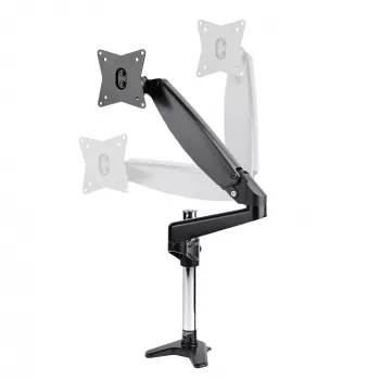 StarTech.com stalinis monitoriaus laikiklis vienam VESA ekranui iki 32 colių arba 49 colių itin plačiam 8kg/17,6lb – pilnas judesys, reguliuojamas aukštis – C spaustuvas, grommet – vieno monitoriaus laikiklis