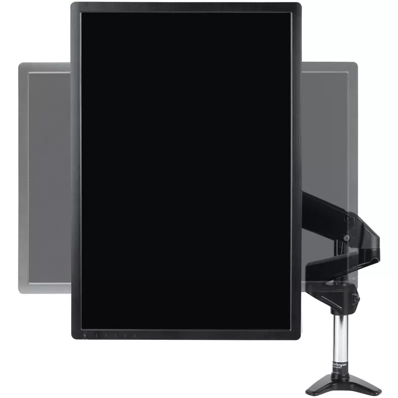 StarTech.com stalinis monitoriaus laikiklis vienam VESA ekranui iki 32 colių arba 49 colių itin plačiam 8kg/17,6lb – pilnas judesys, reguliuojamas aukštis – C spaustuvas, grommet – vieno monitoriaus laikiklis