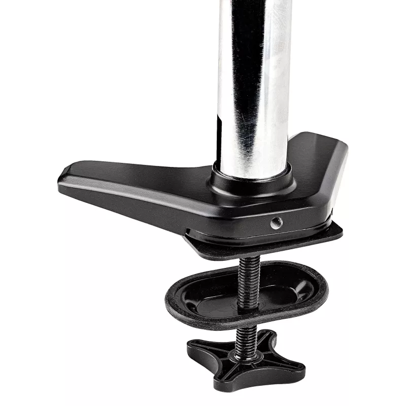 StarTech.com stalinis monitoriaus laikiklis vienam VESA ekranui iki 32 colių arba 49 colių itin plačiam 8kg/17,6lb – pilnas judesys, reguliuojamas aukštis – C spaustuvas, grommet – vieno monitoriaus laikiklis