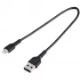 StarTech.com 12 colių (30 cm) Patvarus juodas USB-A į Lightning laidas - Sunkaus naudojimo armuotas aramidiniu pluoštu USB A tipo į Lightning įkrovimo/sinchronizavimo laidas - Apple MFi sertifikuotas iPad/iPhone 12