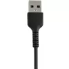 StarTech.com 12 colių (30 cm) Patvarus juodas USB-A į Lightning laidas - Sunkaus naudojimo armuotas aramidiniu pluoštu USB A tipo į Lightning įkrovimo/sinchronizavimo laidas - Apple MFi sertifikuotas iPad/iPhone 12