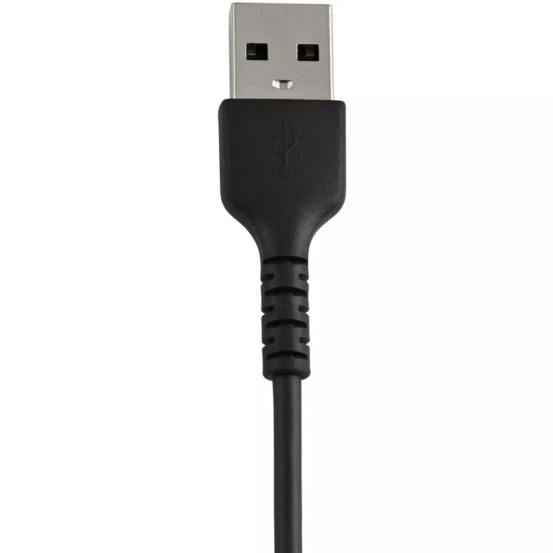StarTech.com 12 colių (30 cm) Patvarus juodas USB-A į Lightning laidas - Sunkaus naudojimo armuotas aramidiniu pluoštu USB A tipo į Lightning įkrovimo/sinchronizavimo laidas - Apple MFi sertifikuotas iPad/iPhone 12