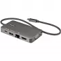 StarTech.com USB-C kelių prievadų adapteris - USB-C į 4K 30Hz HDMI arba 1080p VGA - USB Type-C mini dokas su 100W maitinimo perdavimu, 3 prievadų USB 5Gbps šakotuvu, GbE - 30 cm laidas