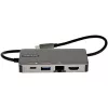 StarTech.com USB-C kelių prievadų adapteris - USB-C į 4K 30Hz HDMI arba 1080p VGA - USB Type-C mini dokas su 100W maitinimo perdavimu, 3 prievadų USB 5Gbps šakotuvu, GbE - 30 cm laidas