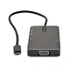 StarTech.com USB-C kelių prievadų adapteris - USB-C į 4K 30Hz HDMI arba 1080p VGA - USB Type-C mini dokas su 100W maitinimo perdavimu, 3 prievadų USB 5Gbps šakotuvu, GbE - 30 cm laidas