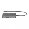 StarTech.com USB-C kelių prievadų adapteris - HDMI 4K 30Hz arba VGA kelioninis dokas - 5Gbps USB 3.0 šakotuvas (USB A / USB C prievadai) - 100W Power Delivery - SD/MicroSD - GbE - 30cm laidas - USB-C mini dokas