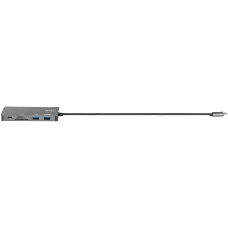 StarTech.com USB-C kelių prievadų adapteris - HDMI 4K 30Hz arba VGA kelioninis dokas - 5Gbps USB 3.0 šakotuvas (USB A / USB C prievadai) - 100W Power Delivery - SD/MicroSD - GbE - 30cm laidas - USB-C mini dokas